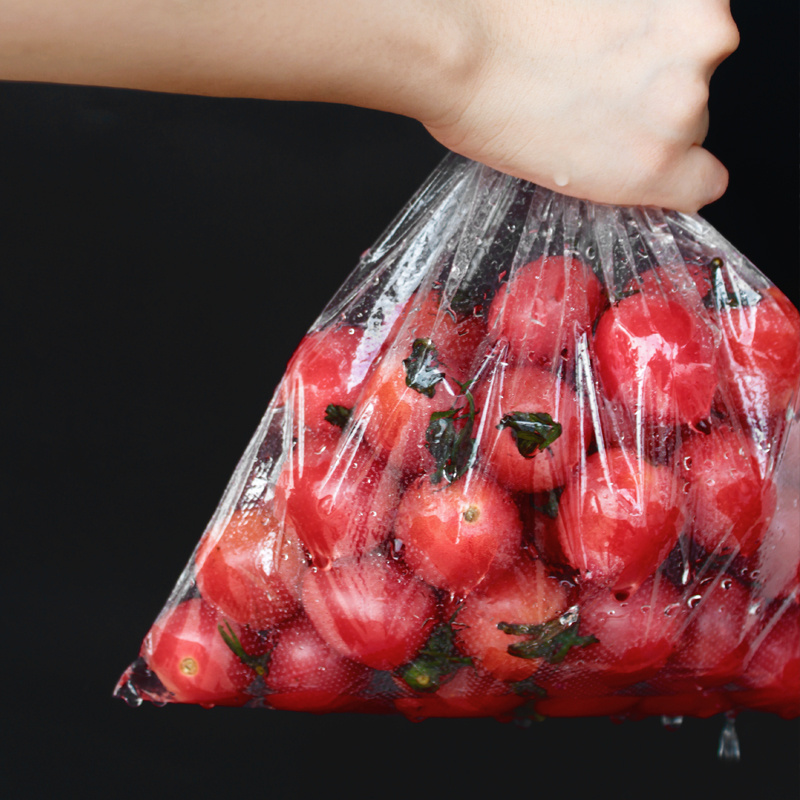 Micro perforated clear plastic packaging food bag for fruit and vegetable