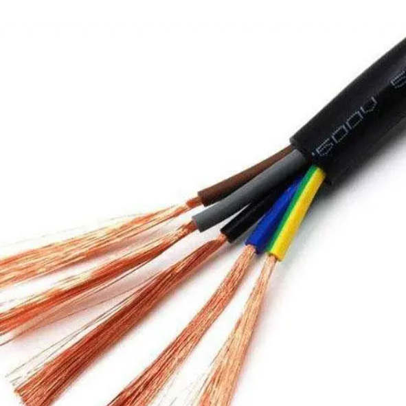 Factory price Copper Conductor Royal Cord Flexible Cable Rvv,2 3 4 5 Core 0.75 1 1.5 2.5 4 6mm Electrical Cable Wire Power Cable