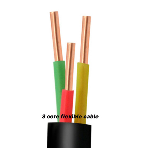 Factory price Copper Conductor Royal Cord Flexible Cable Rvv,2 3 4 5 Core 0.75 1 1.5 2.5 4 6mm Electrical Cable Wire Power Cable