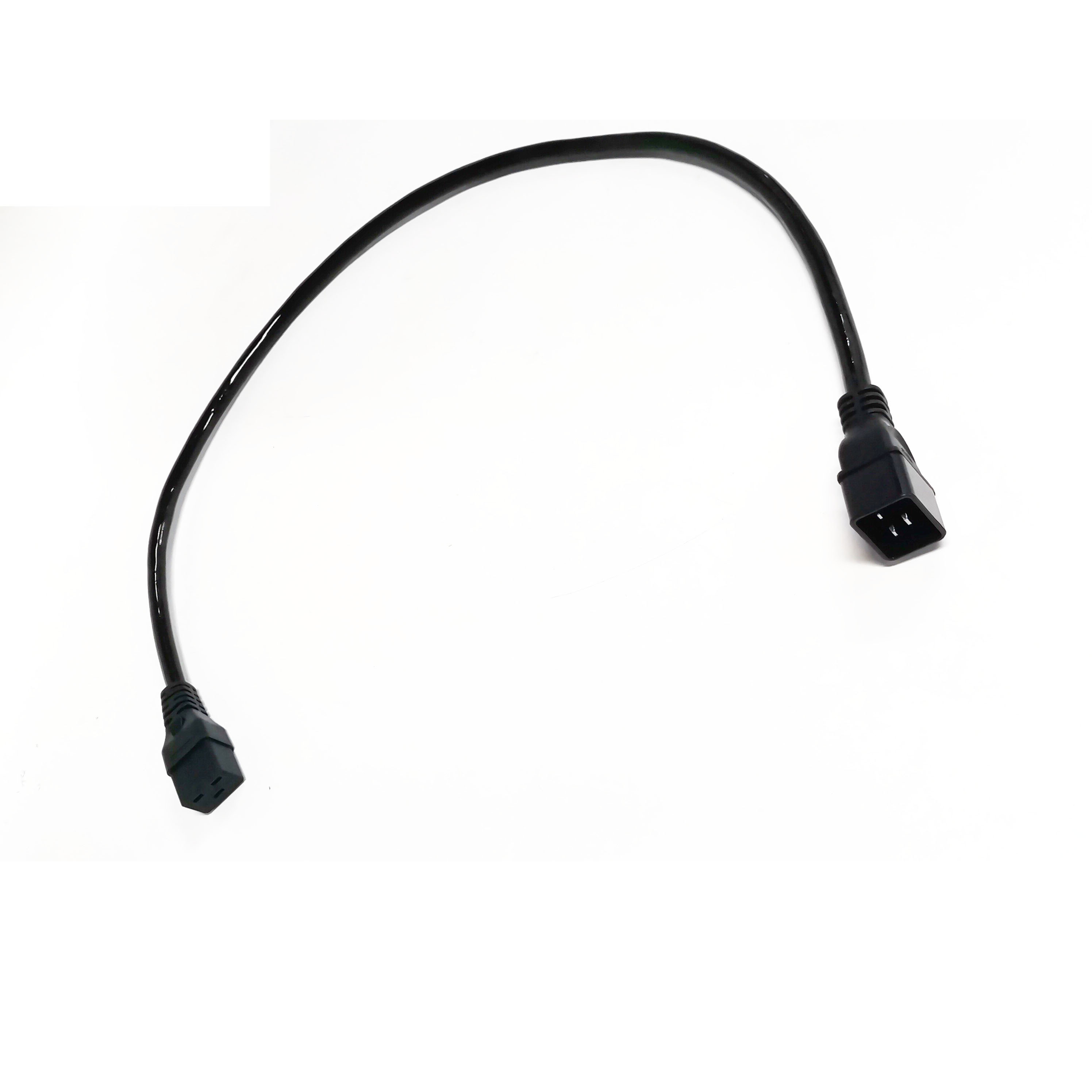 Wholesale Male to Female c13 female c19 to c20 y splitter iec320 c20 to right angle c19 power cable