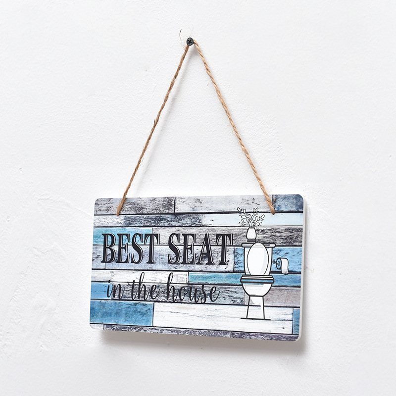 creative wooden hanging plaque washroom funny bathroom wood wall signs