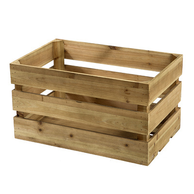 cheap rustic wooden storage box wood vegetable fruit crates for sale