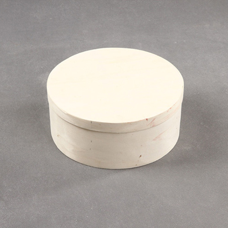 mini balsa wood cheese cake box round wooden cheese boxes with lid