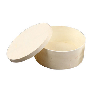 mini balsa wood cheese cake box round wooden cheese boxes with lid