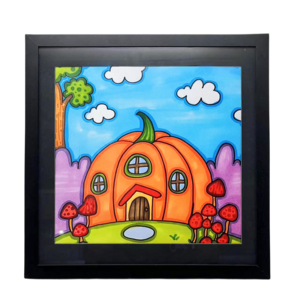 Kids Artwork Picture Frame changeable in Black Wood with Shatter Resistant Glass 40x40cm kid art changeable display frames