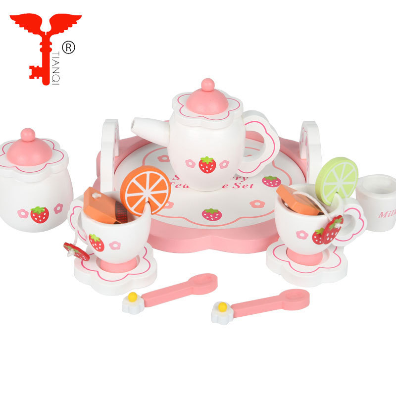 mother garden baby kitchen tea set toy wooden kitchen simulation food toys