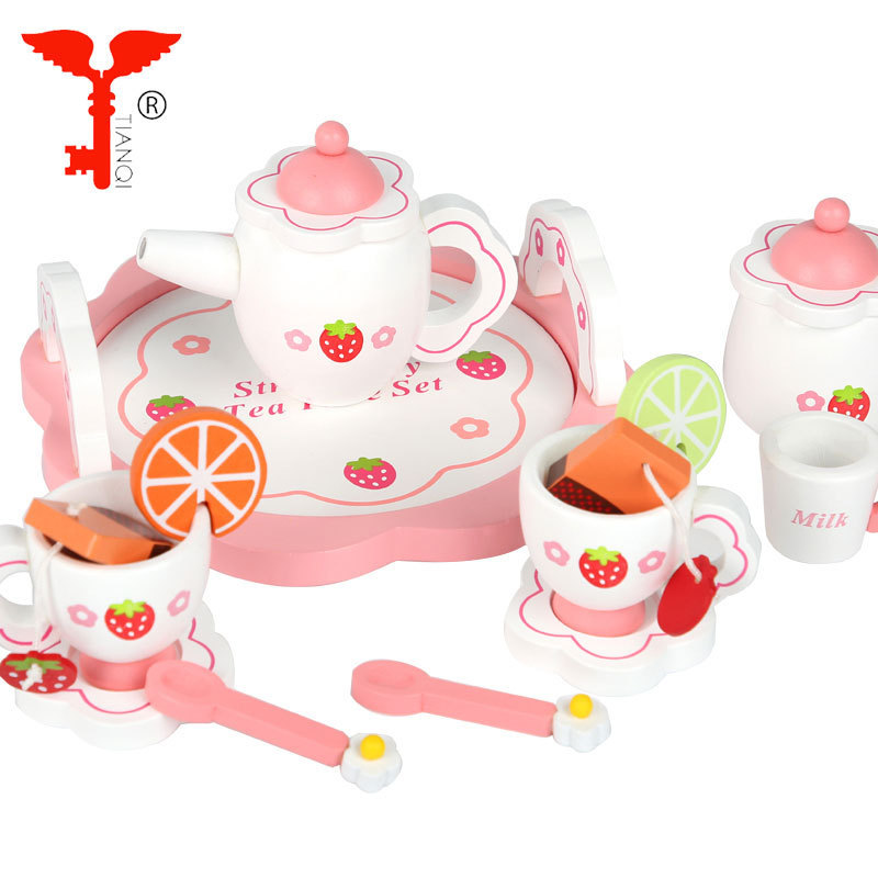 mother garden baby kitchen tea set toy wooden kitchen simulation food toys