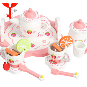 mother garden baby kitchen tea set toy wooden kitchen simulation food toys