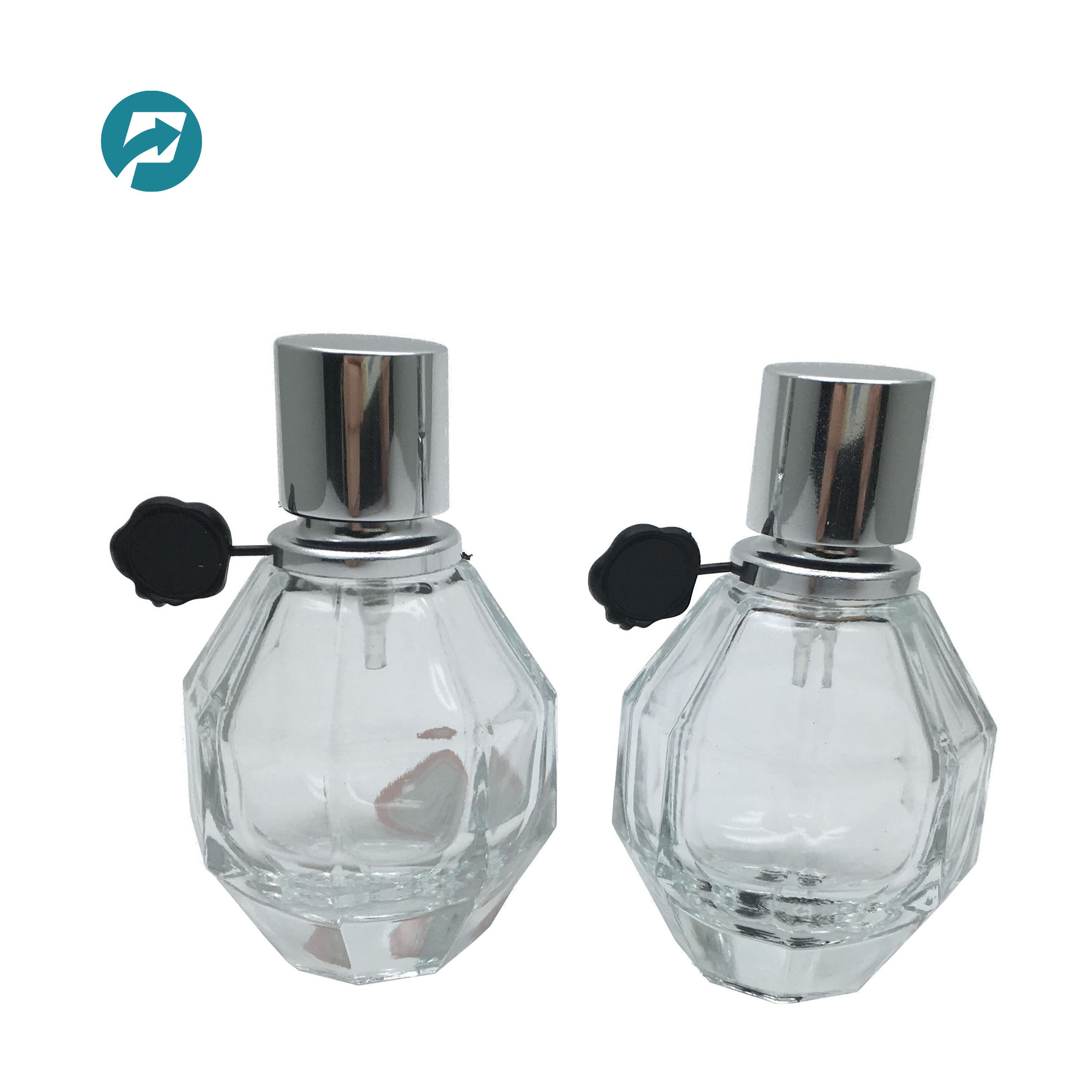 Mini grenade shaped perfume glass bottle 25ml