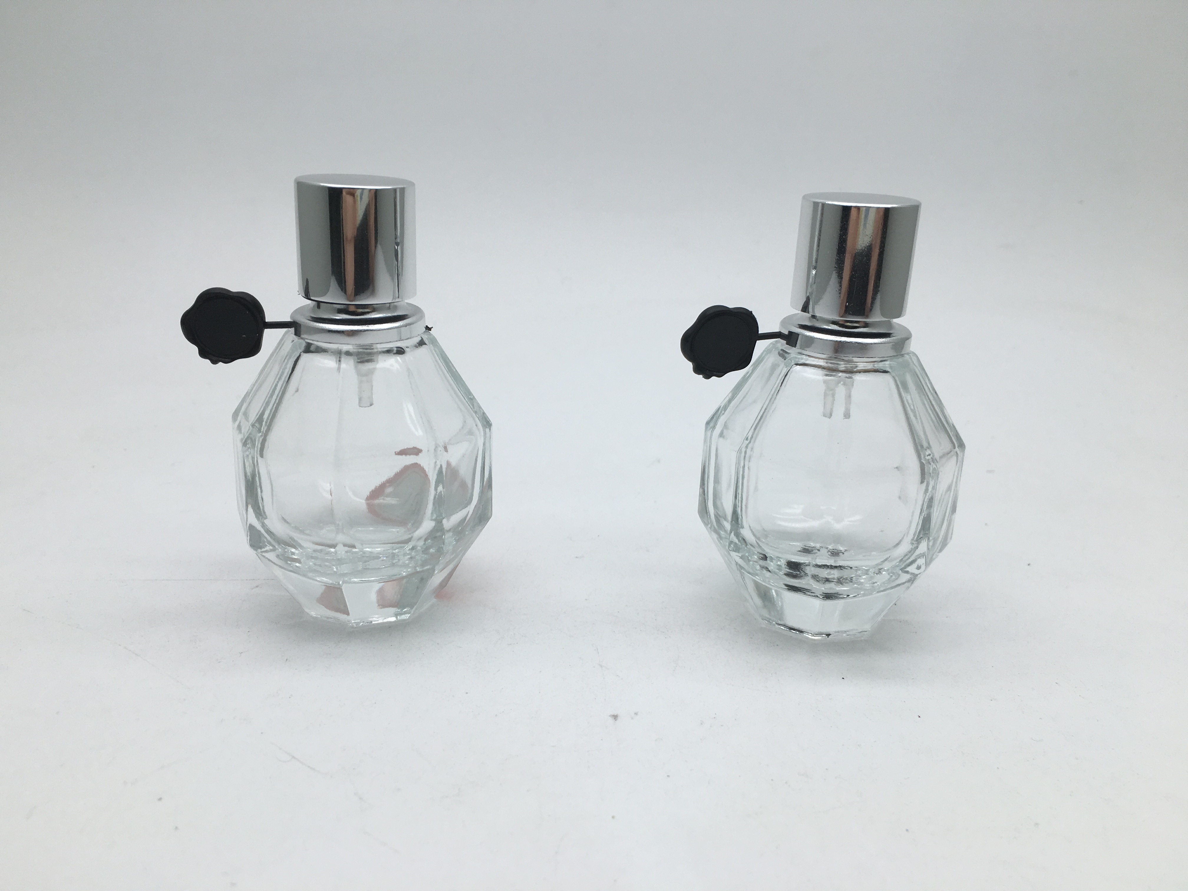 Mini grenade shaped perfume glass bottle 25ml