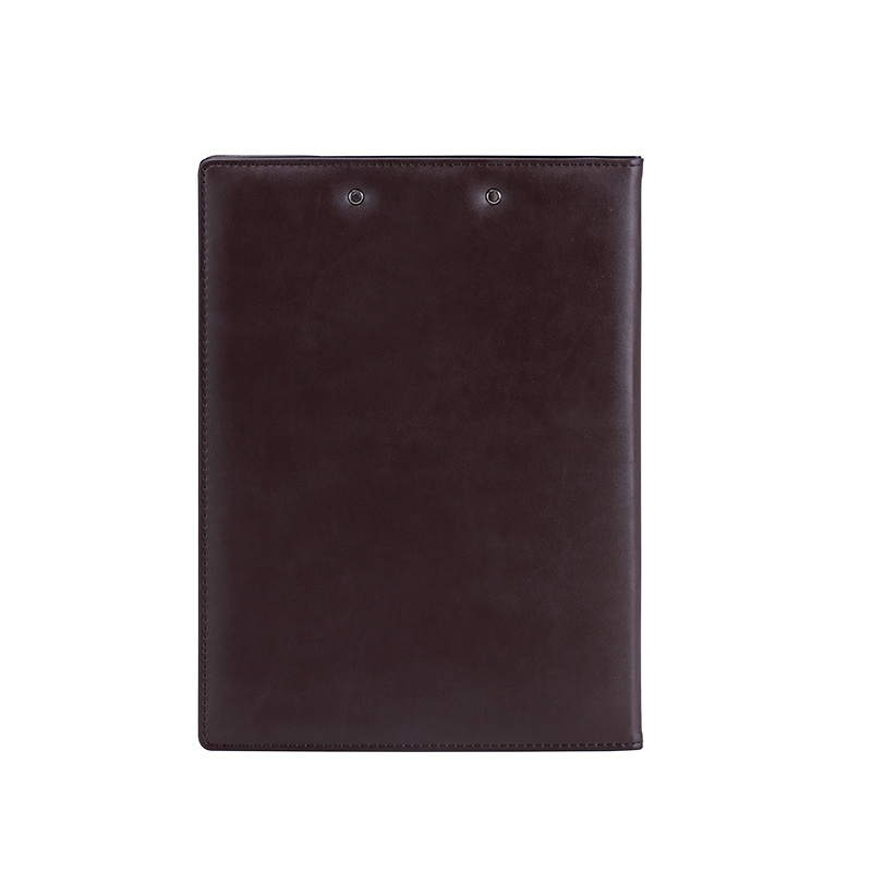 Custom PU PVC Leather Cover Clipboard Folding Clipboard Binder list pad Folder A4 Tablet PU Leather board clip