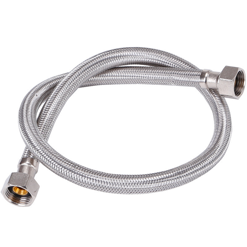 supply line 304 stainless steel braided hose metal water filling single pointed washbasin cold and hot faucet