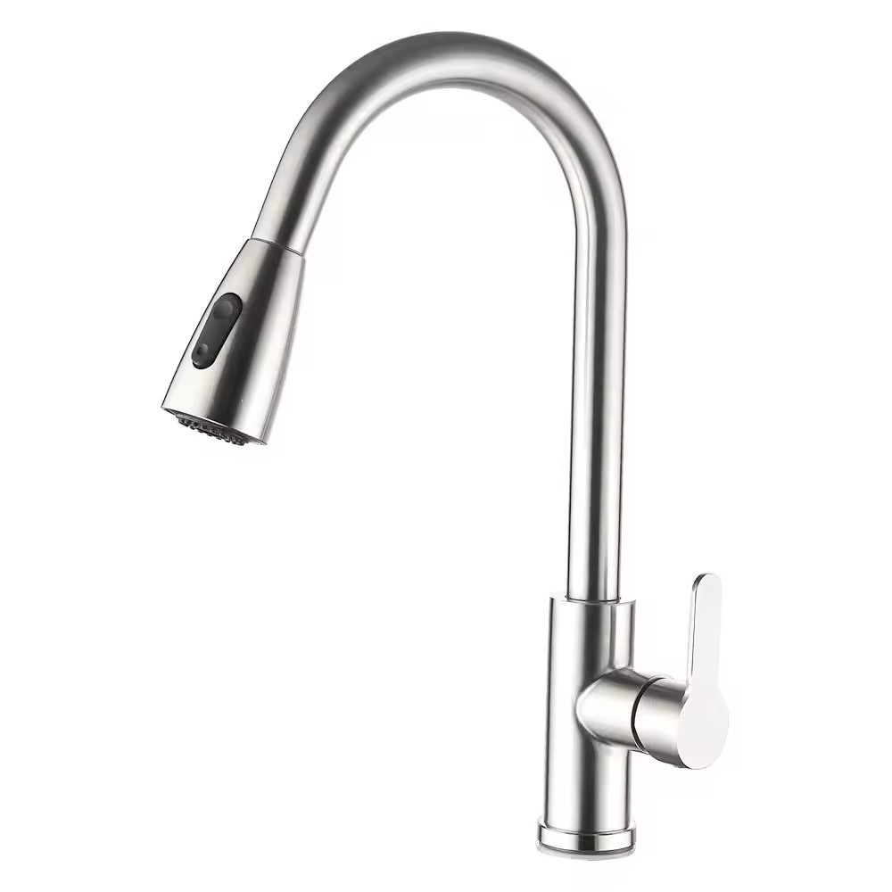 Sink Single Hole Pull Out Kitchen faucet Spring torneira monocomando gourmet de pull down out Tap kitchen sink taps Black faucet