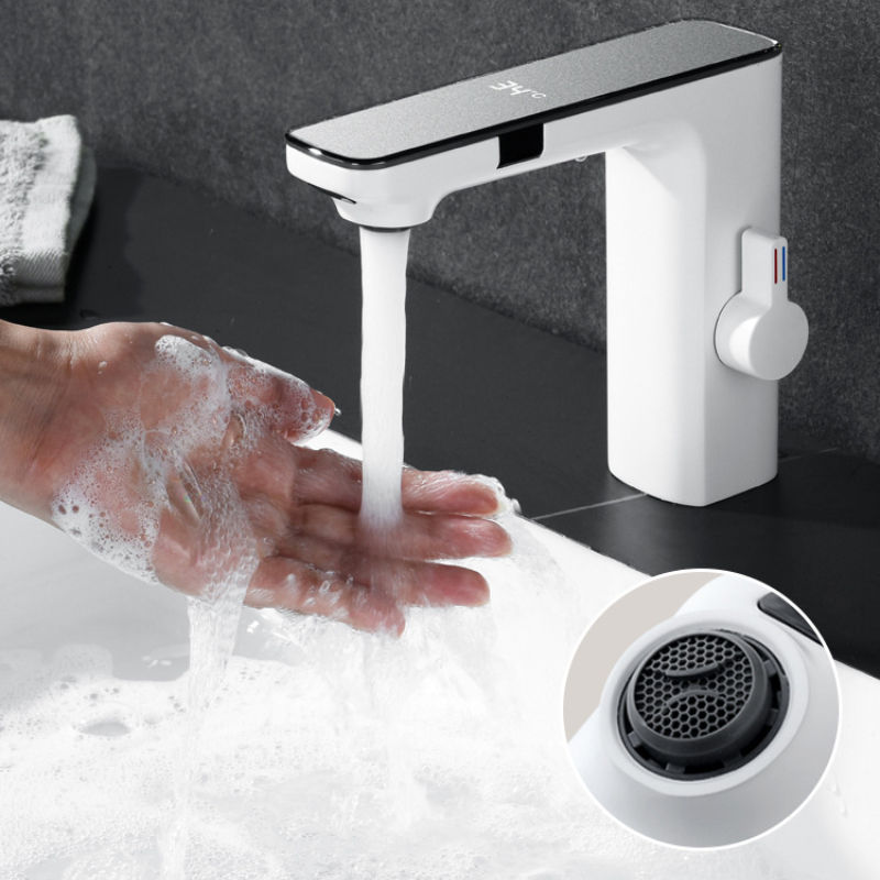 Automatic Smart Sensor  high-tech infrared smart  Bathroom Basin Infrared Faucet Faucets Luxury High Quality  Washroom Basin