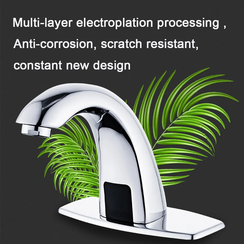 Factory Price faucet bathroom basin faucet Commercial Single Hot Sale No Touch smart infrared automatic motion touch less sensor