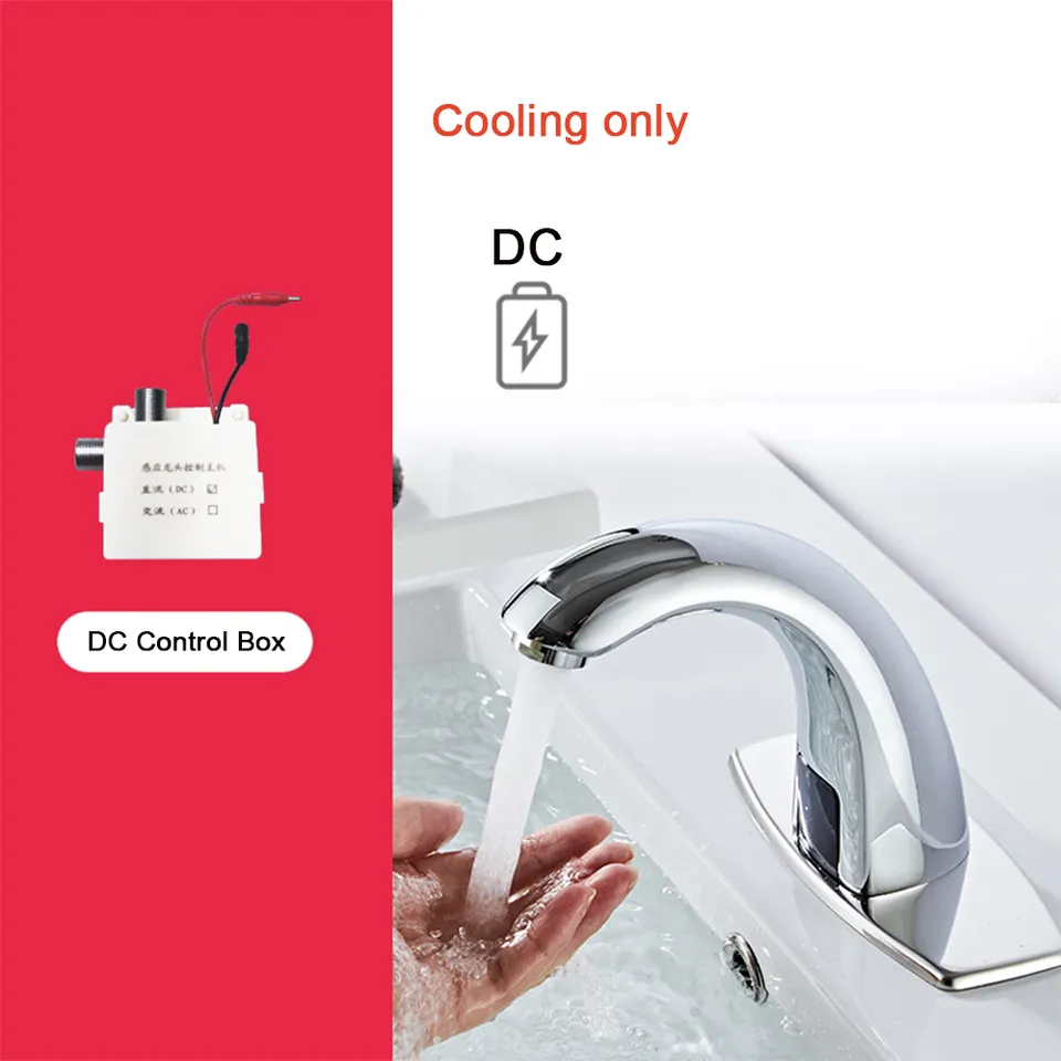 Factory Price faucet bathroom basin faucet Commercial Single Hot Sale No Touch smart infrared automatic motion touch less sensor