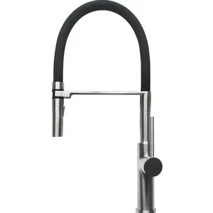 Drinking Mixer Tap Low MOQ Cheap price wall mounted pull out kitchen faucet with sprayer brushed nickel 3 Way Filtered