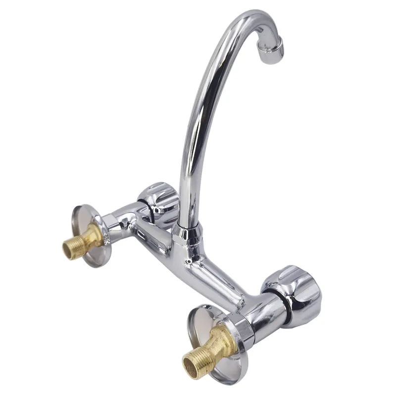 faucets, mixers & taps bath shower faucets two holes double handle modern contemporary Zinc Chromed Metal Ceramic