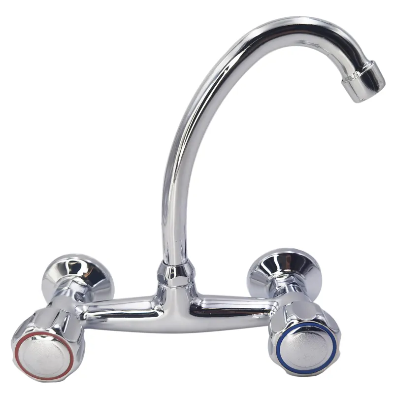 faucets, mixers & taps bath shower faucets two holes double handle modern contemporary Zinc Chromed Metal Ceramic