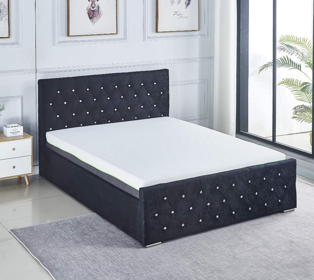 Wholesale Wood Double Decker Bed Black Contemporary Upholstered Bedroom Furniture Bed Double Decker Wood Beds