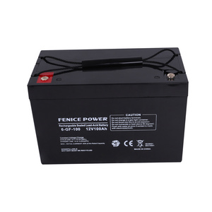 Fenice Power VRLA BATTERY NP SERIES Deep Cycle Sealed AGM Lead Acid Battery 12V 100AH for alarm system