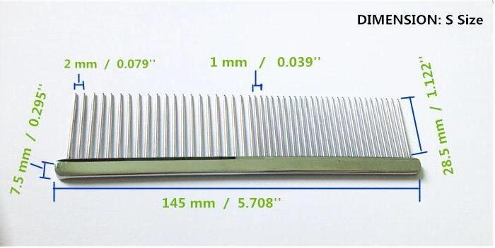 Tapered Stainless Steel Pins Pet Grooming Deshedding Brush Comb for Dog Cat