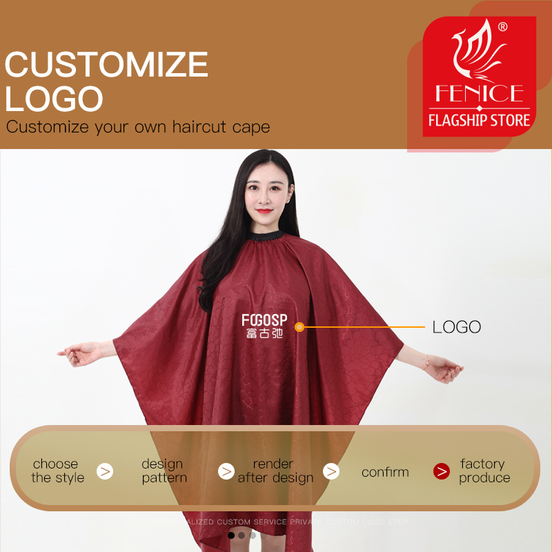 Polyester Fabric Material Hair Beauty Clients Aprons Salon Capes for Barbershop