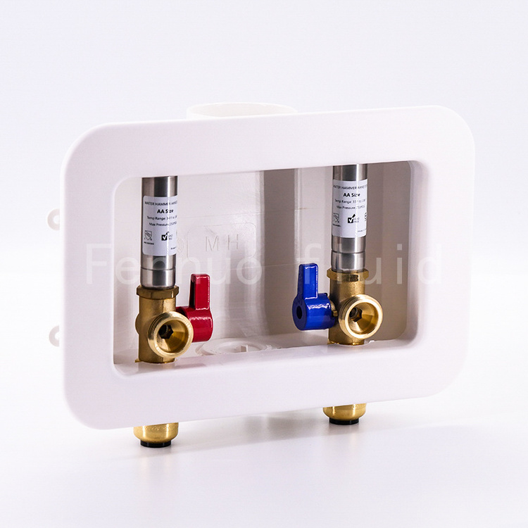 High Quality  Washing Stop Valve With Water Hammer Arrestor Outlet Box CUPC certified PUSH FIT CONNECTION ASSE1010