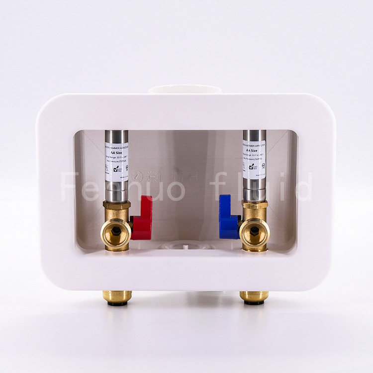 High Quality  Washing Stop Valve With Water Hammer Arrestor Outlet Box CUPC certified PUSH FIT CONNECTION ASSE1010