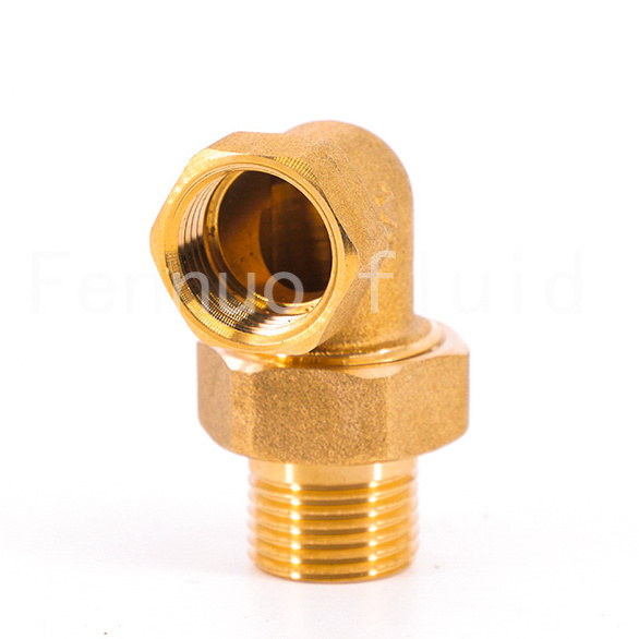 Sell Well Forged Brass Elbow Unions M*F  Plumbing Threaded Pipe Fittings F*F Male/Female Plumbing parts brass pipe fittings