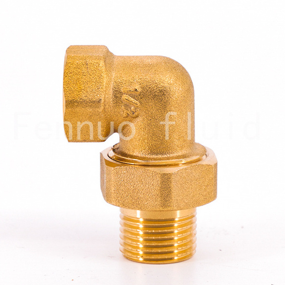 Sell Well Forged Brass Elbow Unions M*F  Plumbing Threaded Pipe Fittings F*F Male/Female Plumbing parts brass pipe fittings