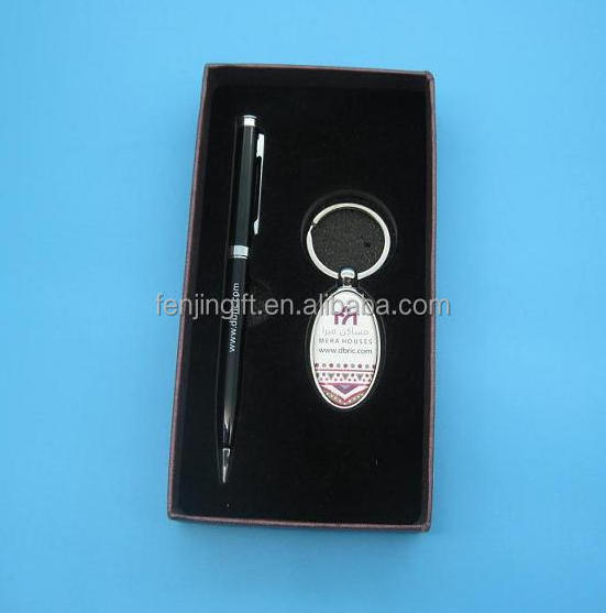 Custom gift pen set with box good quality metal ball pen set with box packaging with your brand logo