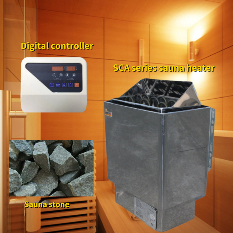 Electric Sauna Heater 220V-240V Sauna Stove with External Controller for Home Hotel Sauna