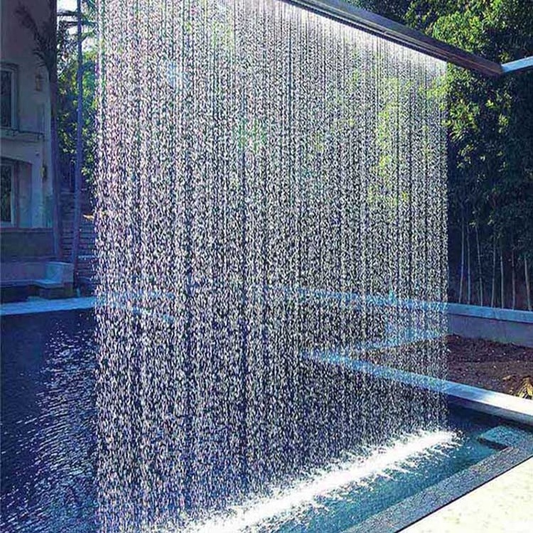 Fenlin factory home outdoor garden decoration stainless steel water rain curtain fountain