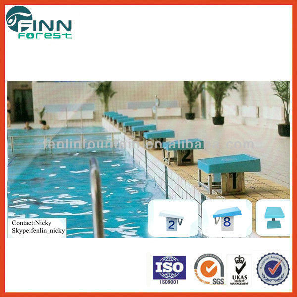 Swimming pool starting blocks