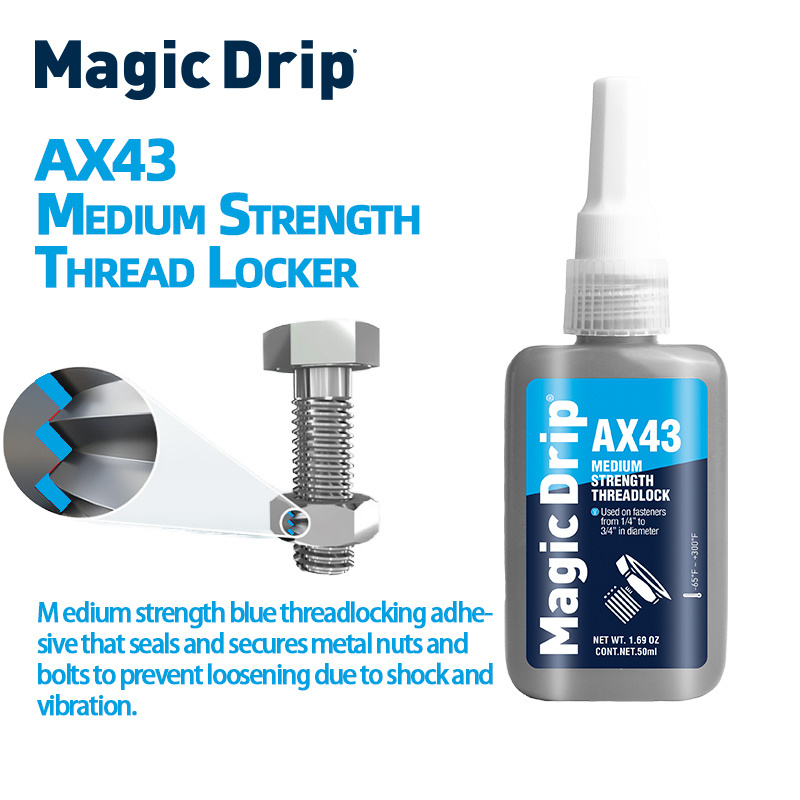 Magic Drip Threadlocker Sealing Glue 50ml Quick Drying Adhesive Threadlocker Screw Glue