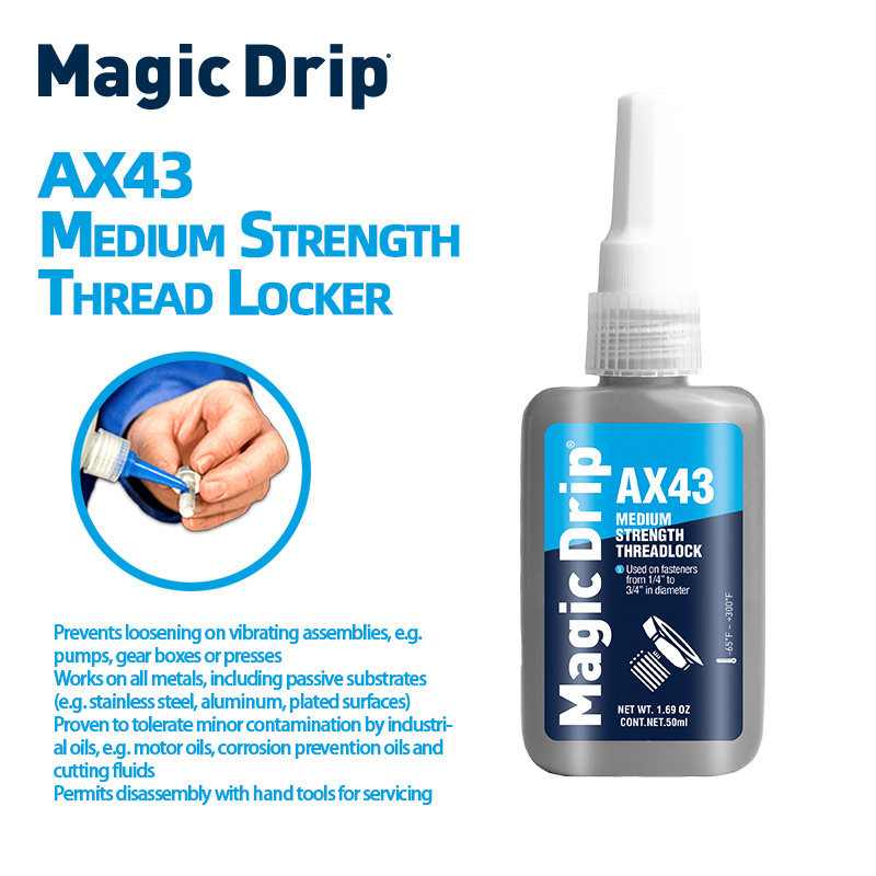 Magic Drip Threadlocker Sealing Glue 50ml Quick Drying Adhesive Threadlocker Screw Glue