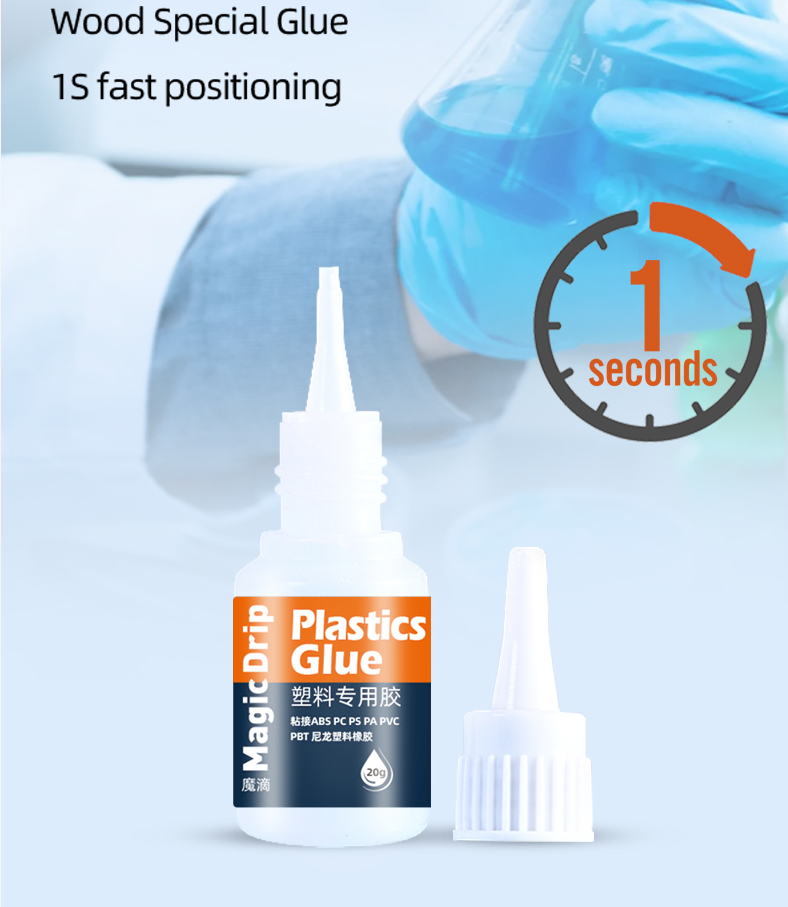 Magic drip Plastic General Instant Cyanoacrylate Super Glue Fast Curing 20g