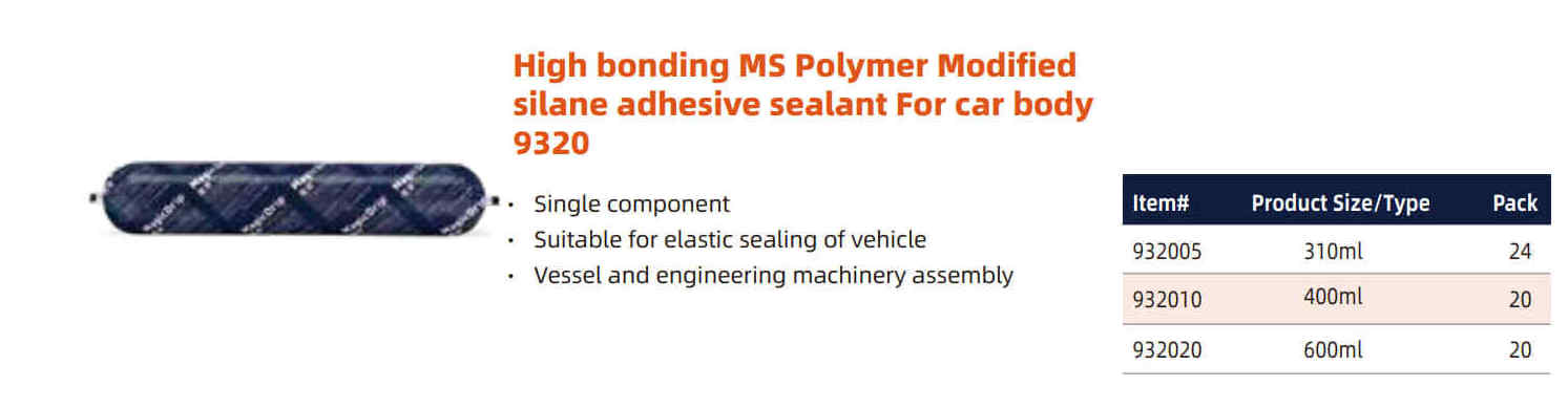 Eco-friendly MS Polymer  Silicone Sealant Structural Adhesive