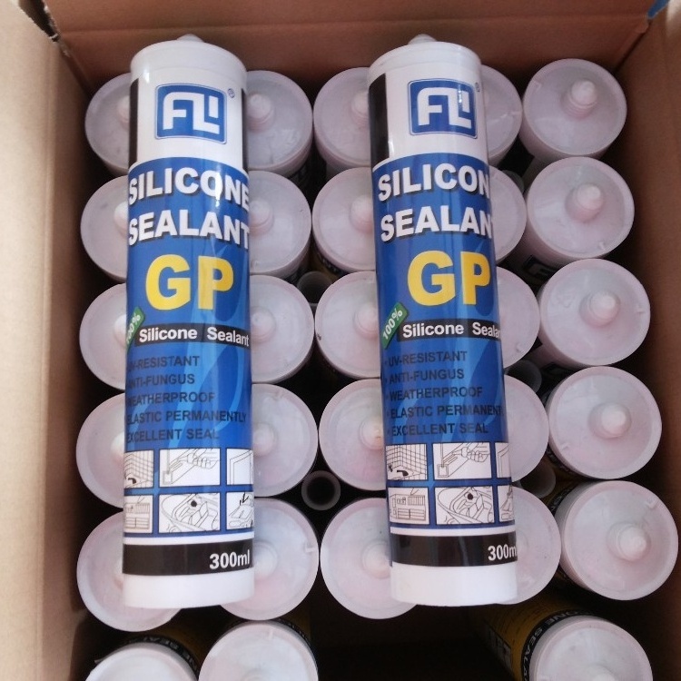 OEM Customized 300ml GP Glass Silicon sealant RTV Silicone Price Clear Acetic Adhesive RTV Sealant Silicone for Window