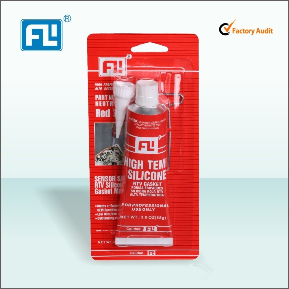 Fenloc 85g grey or red color High-Temp RTV Silicone Gasket Maker for cars