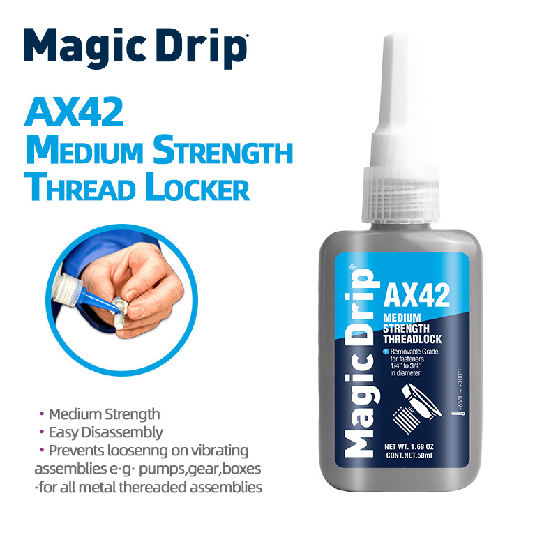 Magic Drip Medium Strength Threadlocker Blue Anaerobic Sealant Anaerobic Adhesive Glue 10ml 50ml for Screw Thread