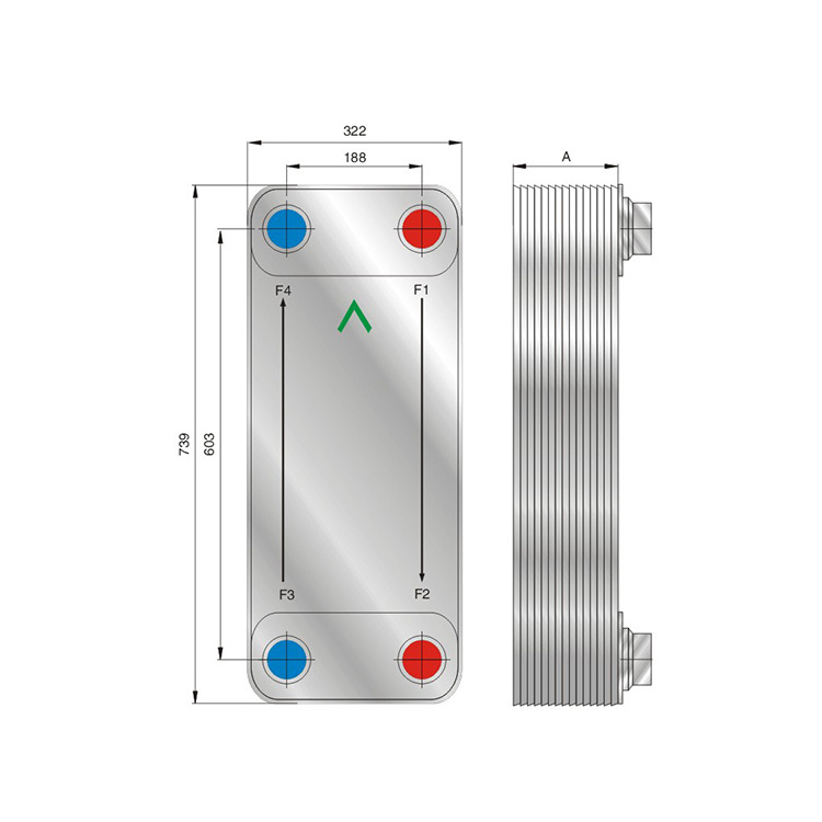 air brazed plate heat exchanger ammonia condenser cooler