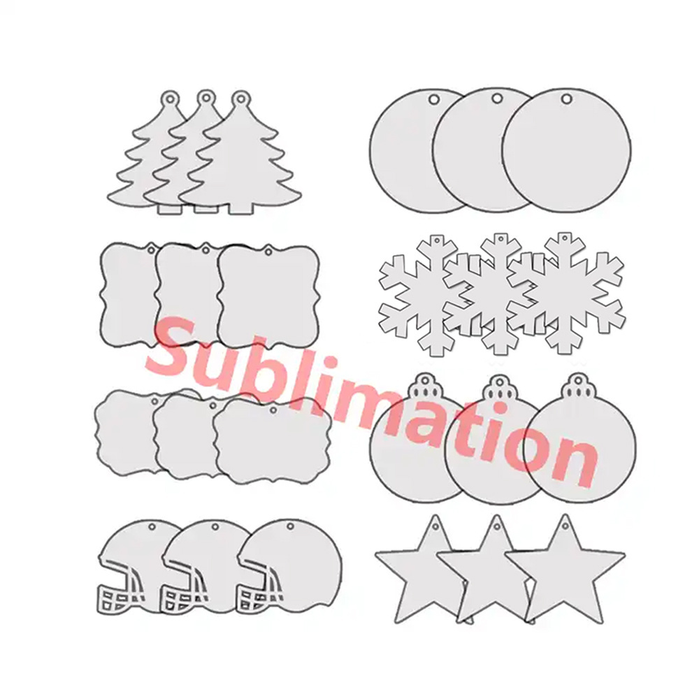 Sublimation Ornament Round Blanks Sublimation Ornaments Christmas Ornament Blanks for Christmas Tree Decor  DIY Handmade Crafts