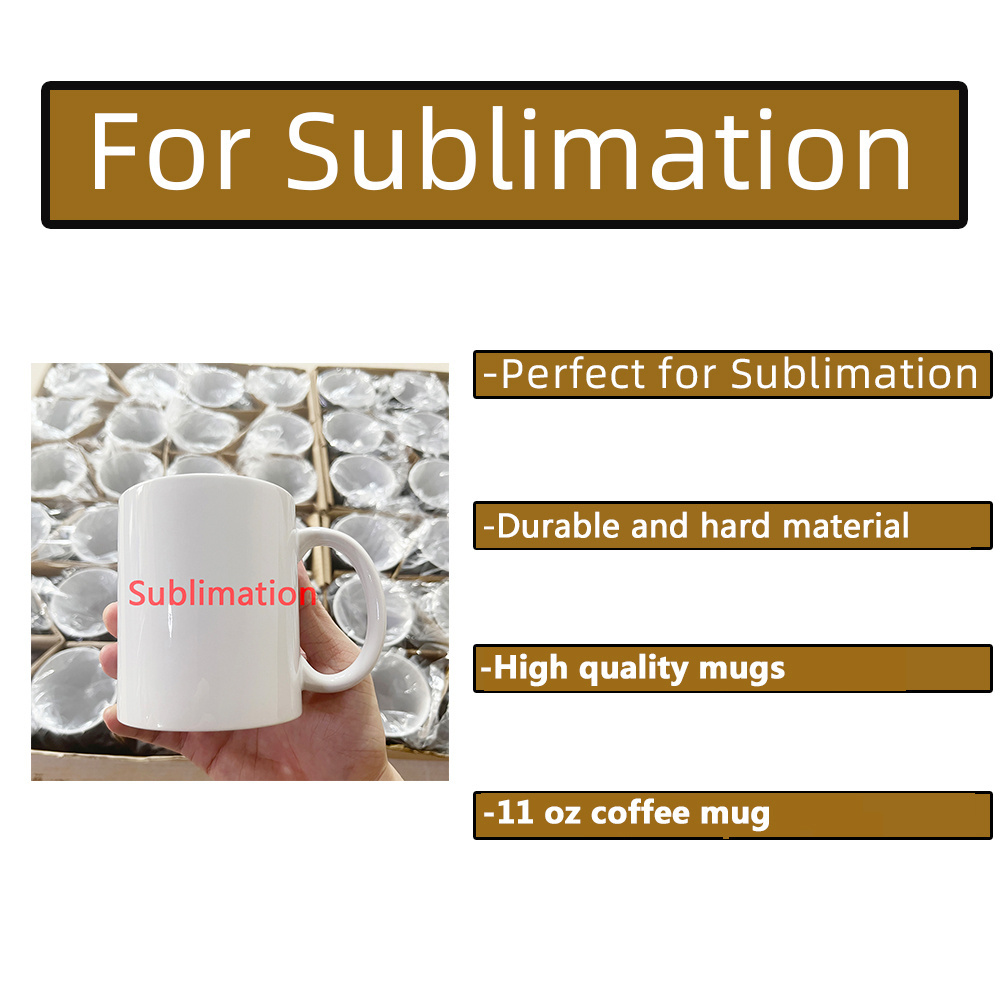 sublimation mug 11oz  blank plain coffee mugs for sublimation printing bulk white ceramic heart handle 11 oz sublimation mug