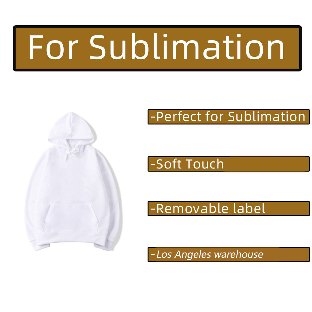 polyester sweatshirt hoodie for sublimation blank hoodies for men custom logo unisex 100% polyester sublimation  custom hoodies