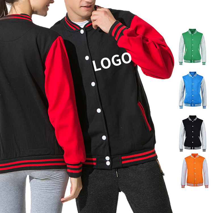 custom baseball jacket man unisex cropped wool  winter wholesale blank varsity jackets