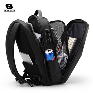 FENRUIEN Geometric PC&ABS Upscale backpack school bags men TSA lock anti theft office bag for men 17.3 inch laptop back pack new