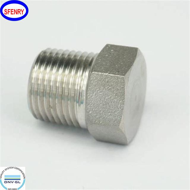 Sfenry ASME B16.11 Forged DN50 DN100 DN150 3000LB Male NPT Threaded A105 Carbon Steel Hex Head Plug