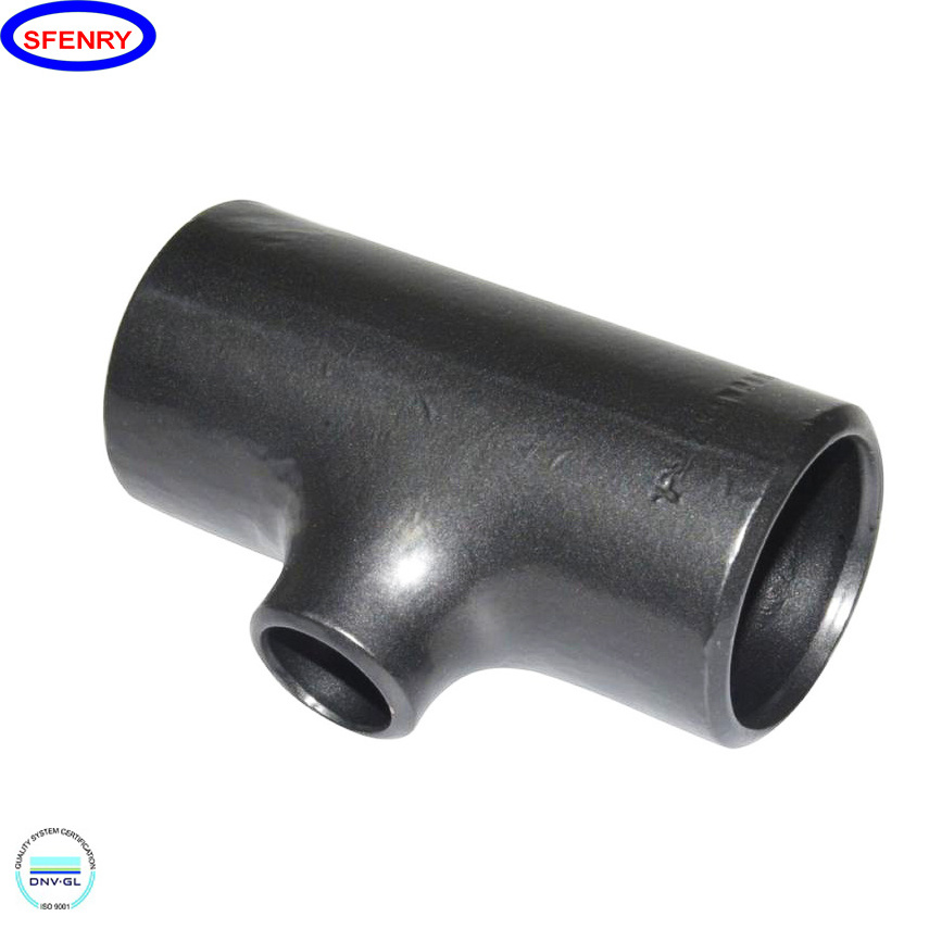 Sfenry ASME B16.9 Weld Ends SCH40 SCH80 SCH120 Carbon Steel A234 WPB Black Pipe Fittings Tee